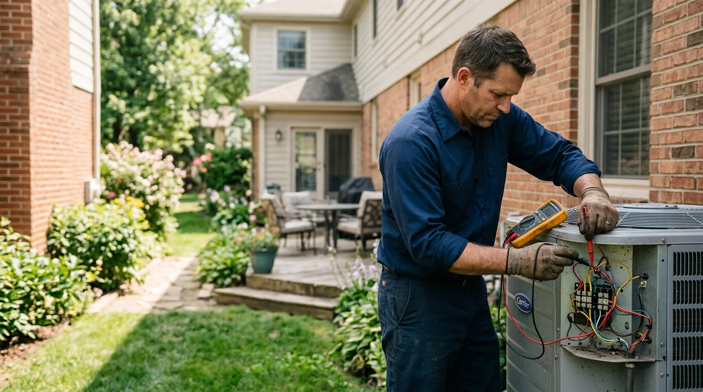 HVAC technician working near New Troy, MI